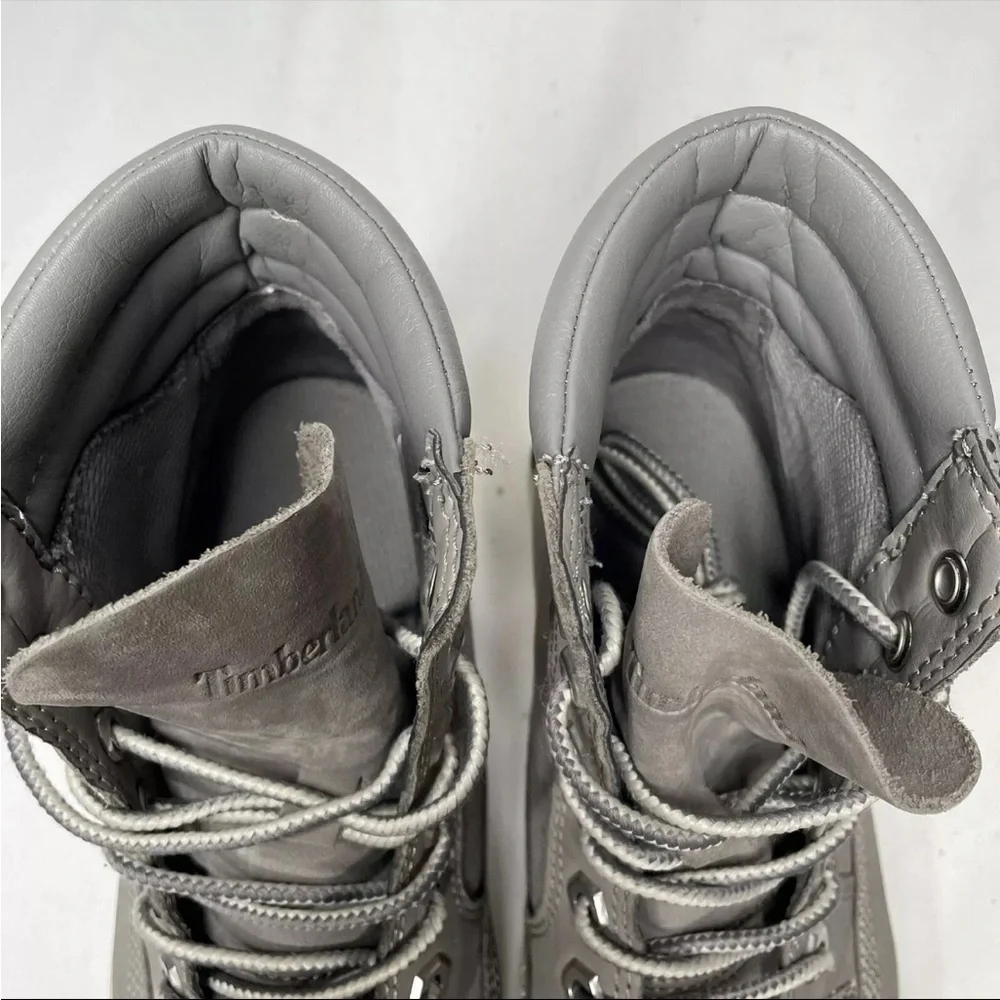 Timberland Dausette Gray Nubuck Leather Boots Women’s Size 6